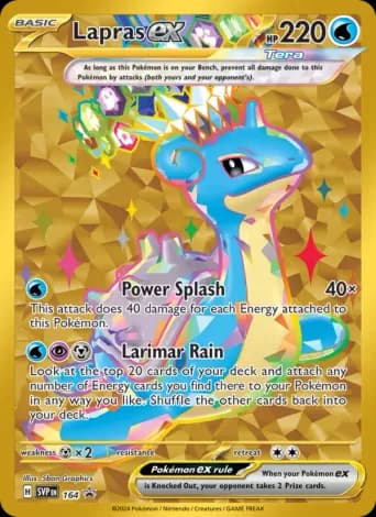 Lapras ex Pokémon card #164