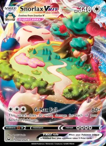 Snorlax VMAX Pokémon card #142