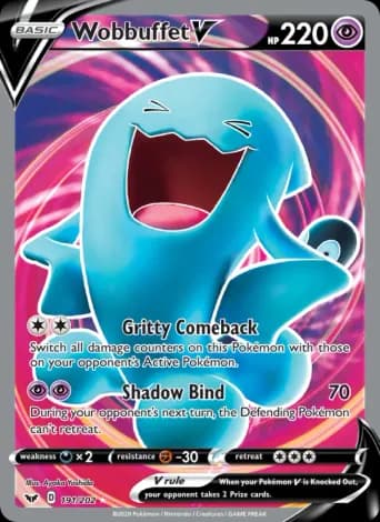 Wobbuffet V Pokémon card #191