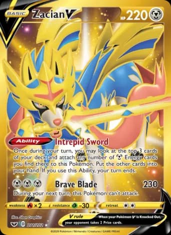 Zacian V Pokémon card #211
