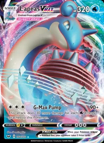 Lapras VMAX Pokémon card #50