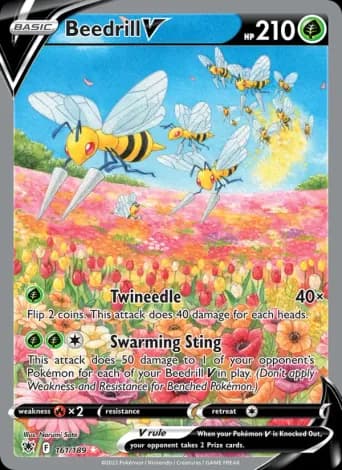 Beedrill V Pokémon card #161