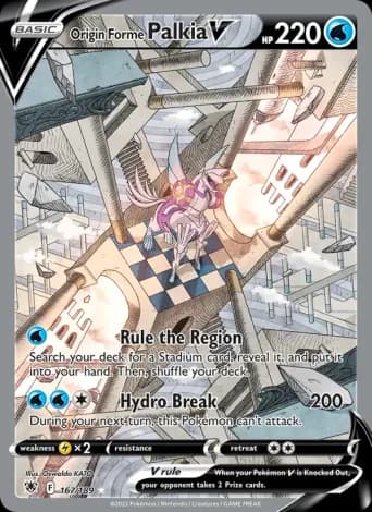 Origin Forme Palkia V Pokémon card #167