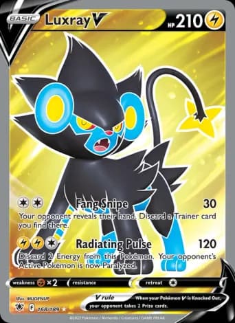 Luxray V Pokémon card #168