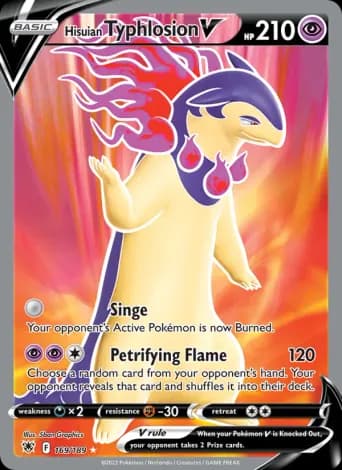 Hisuian Typhlosion V Pokémon card #169