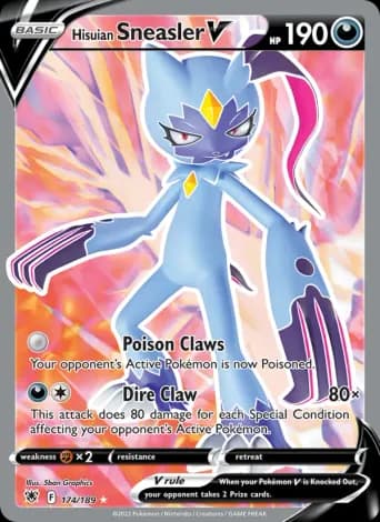 Hisuian Sneasler V Pokémon card #174