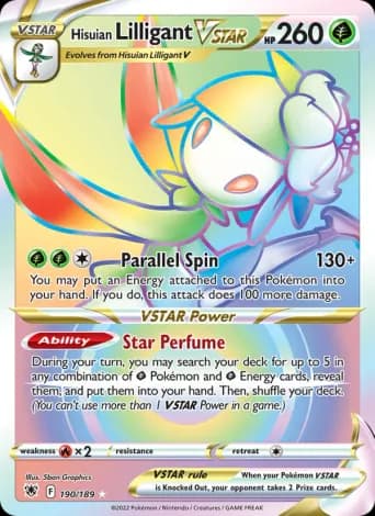Hisuian Lilligant VSTAR Pokémon card #190