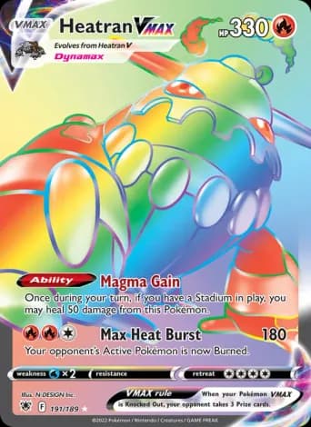Heatran VMAX Pokémon card #191