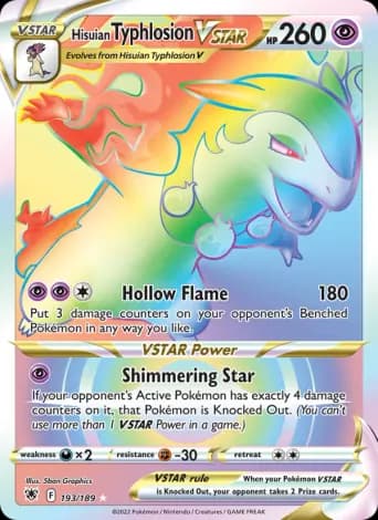 Hisuian Typhlosion VSTAR Pokémon card #193
