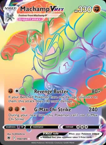 Machamp VMAX Pokémon card #194