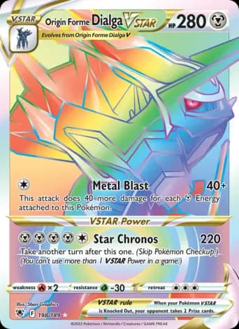 Origin Forme Dialga VSTAR Pokémon card #198