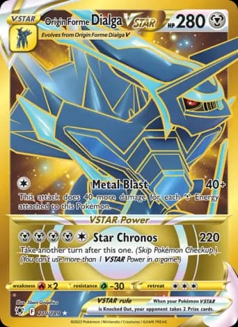 Origin Forme Dialga VSTAR Pokémon card #210