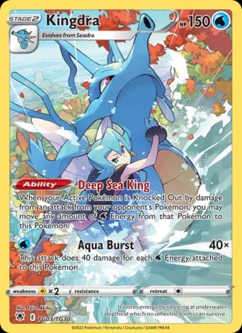 Kingdra Pokémon card #TG03