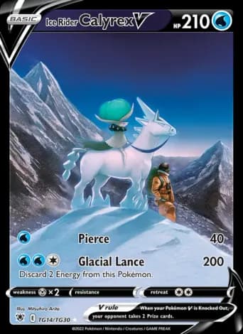 Ice Rider Calyrex V Pokémon card #TG14