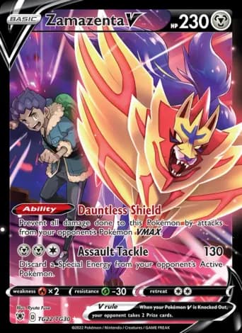 Zamazenta V Pokémon card #TG22