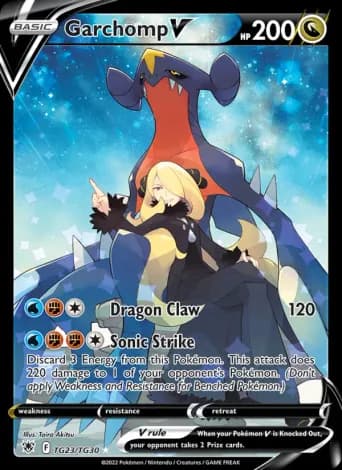 Garchomp V Pokémon card #TG23