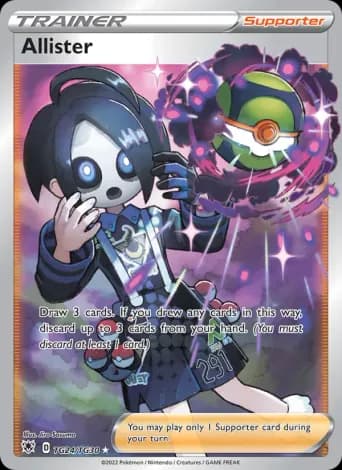 Allister Pokémon card #TG24