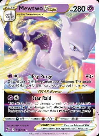Mewtwo VSTAR Pokémon card #31