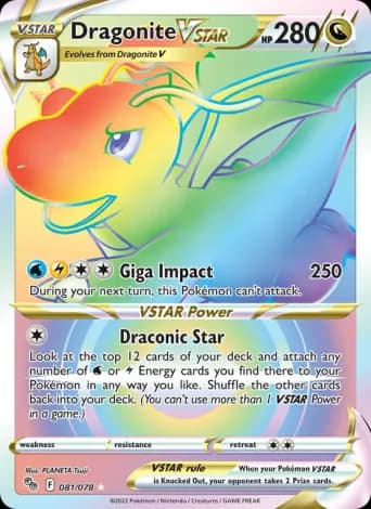 Dragonite VSTAR Pokémon card #81
