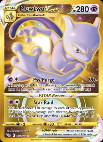 Mewtwo VSTAR Pokémon card #86