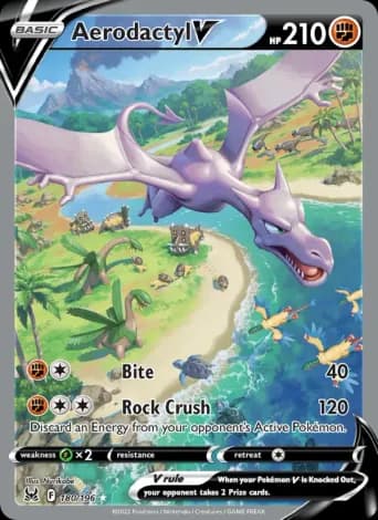 Aerodactyl V Pokémon card #180