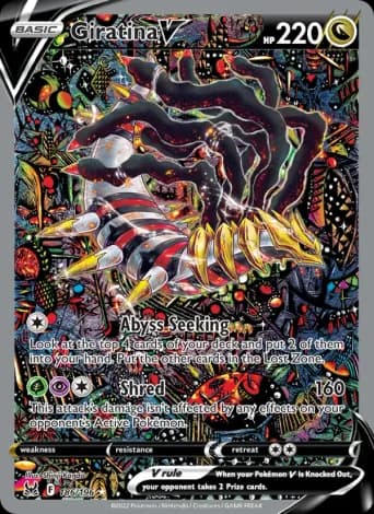 Giratina V Pokémon card #186