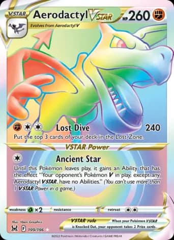 Aerodactyl VSTAR Pokémon card #199