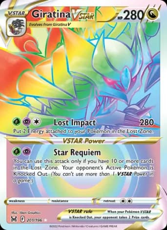 Giratina VSTAR Pokémon card #201