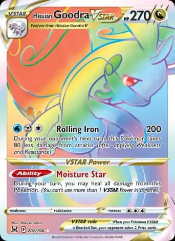Hisuian Goodra VSTAR Pokémon card #202