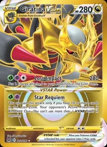 Giratina VSTAR Pokémon card #212