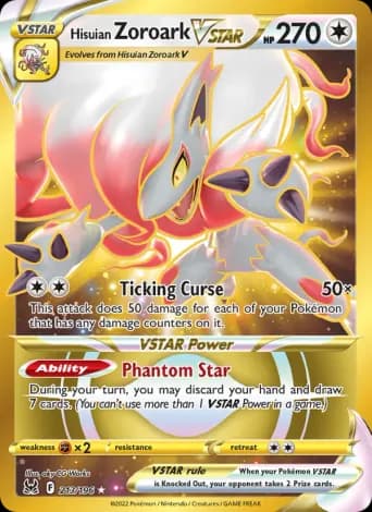 Hisuian Zoroark VSTAR Pokémon card #213