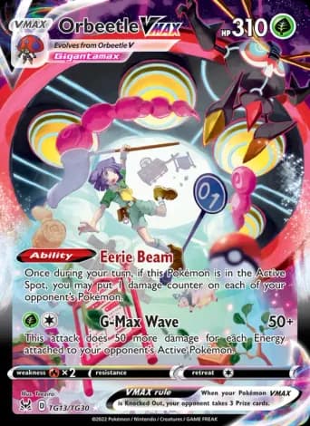 Orbeetle VMAX Pokémon card #TG13