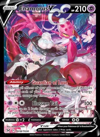 Enamorus V Pokémon card #TG18