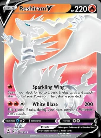 Reshiram V Pokémon card #172