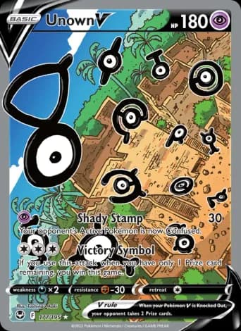 Unown V Pokémon card #177