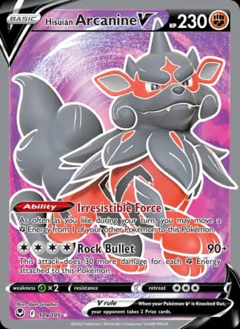 Hisuian Arcanine V Pokémon card #179