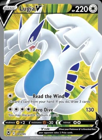 Lugia V Pokémon card #185