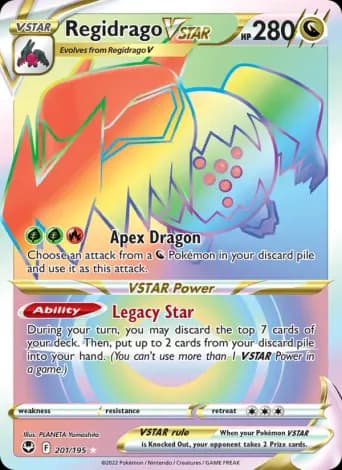 Regidrago VSTAR Pokémon card #201