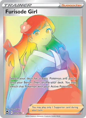 Furisode Girl Pokémon card #205