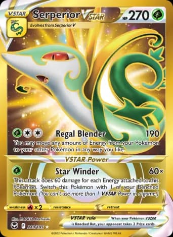 Serperior VSTAR Pokémon card #210