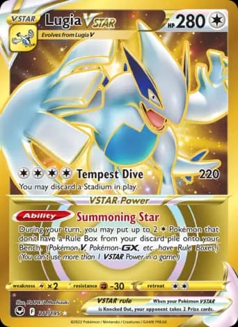 Lugia VSTAR Pokémon card #211