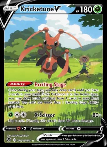 Kricketune V Pokémon card #TG12