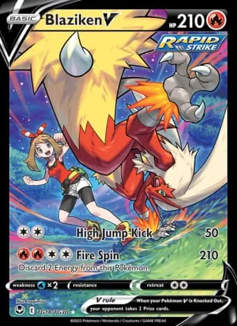 Blaziken V Pokémon card #TG14