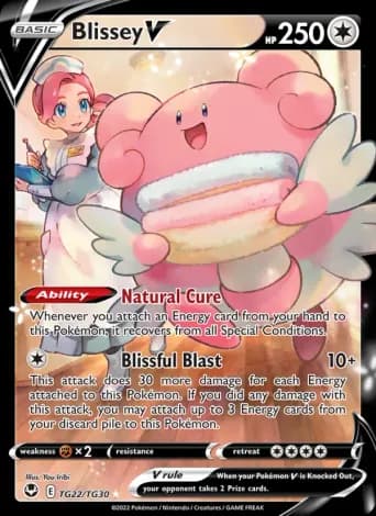 Blissey V Pokémon card #TG22
