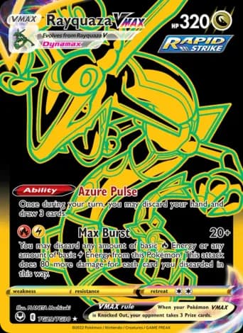 Rayquaza VMAX Pokémon card #TG29