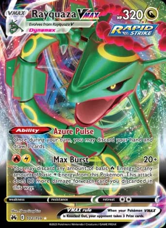 Rayquaza VMAX Pokémon card #102
