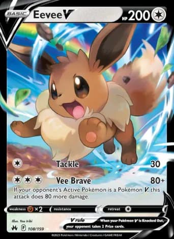 Eevee V Pokémon card #108
