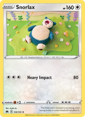 Snorlax Pokémon card #109