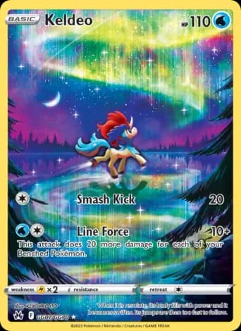 Keldeo Pokémon card #GG07