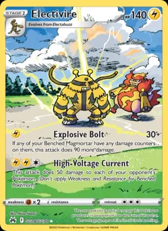 Electivire Pokémon card #GG08